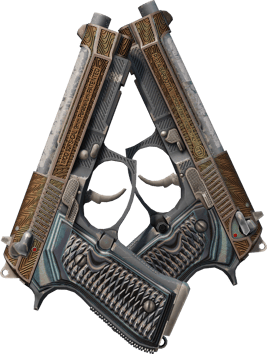 Dual Berettas | 胶面花纹 (破损不堪)