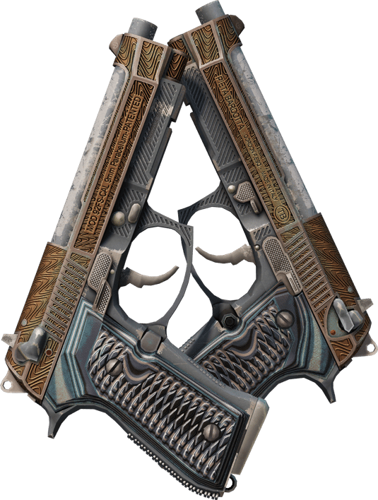 Preview image 1 of Dual Berettas | 胶面花纹 (破损不堪)