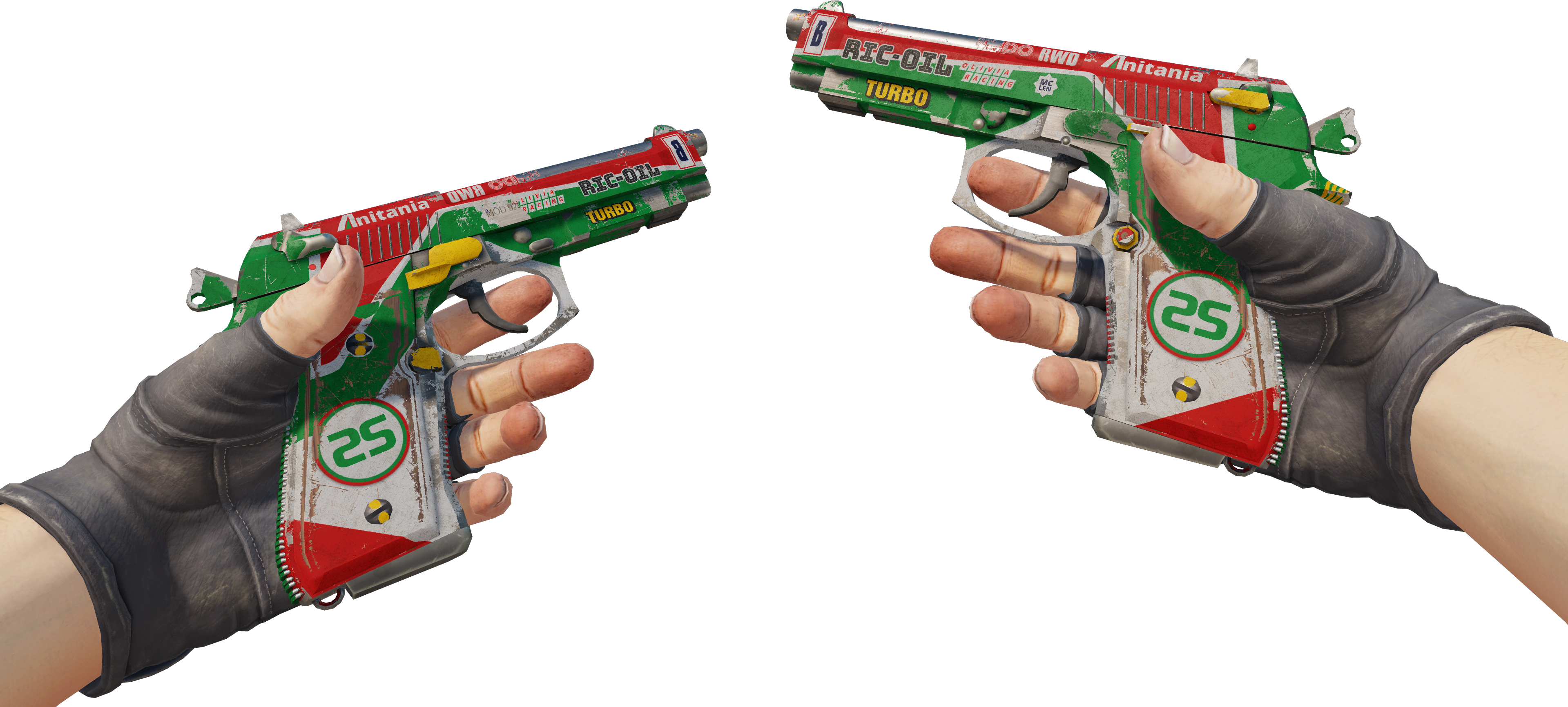 Preview image 3 of Dual Berettas | Duo turbo (Marquée par les combats)