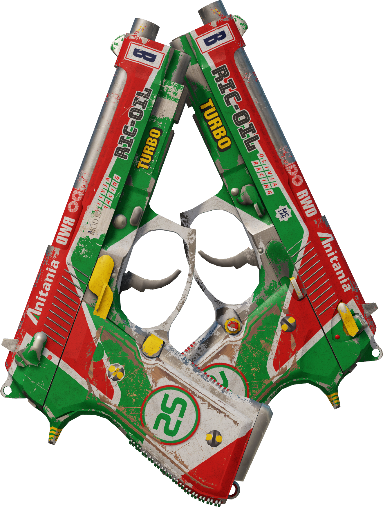 Preview image 1 of Dual Berettas | Duo turbo (Marquée par les combats)