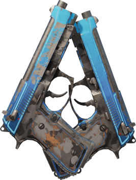 Preview image 2 of Dual Berettas | Choque urbano (Bastante desgastado)