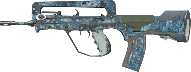 FAMAS | 푸른 대리석 무늬 (전투로 닳고 닳은)