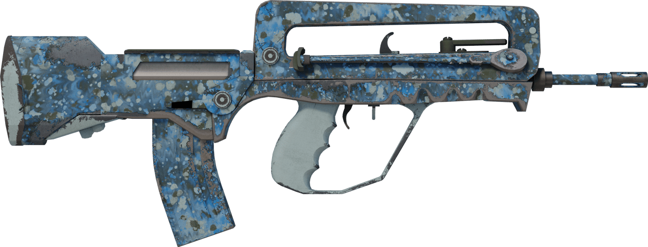 Preview image 2 of FAMAS | Cyanospatter (Field-Tested)