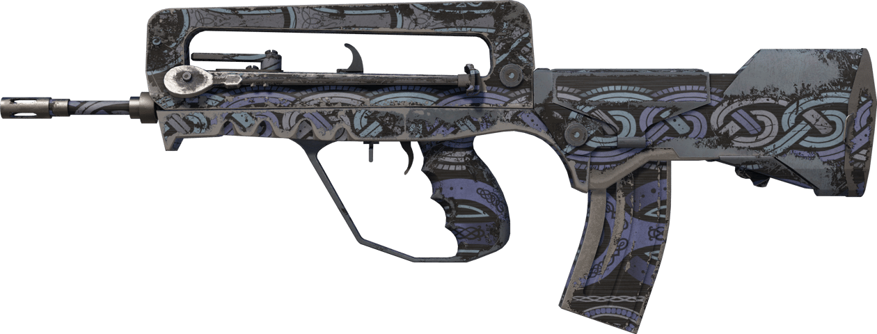 Preview image 1 of FAMAS | Night Borre (Well-Worn)