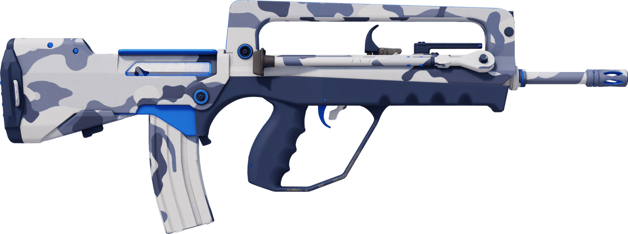 Preview image 2 of FAMAS | Kamuflaż Yeti (lekkie zużycie)