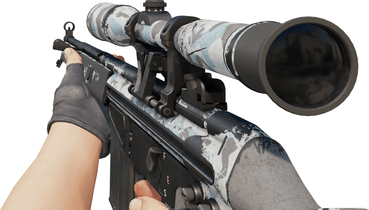 Preview image 3 of G3SG1 | Kamuflaż zimowy (po ciężkich walkach)