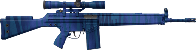 Preview image 2 of G3SG1 | Azurblaues Zebra (Minimale Gebrauchsspuren)