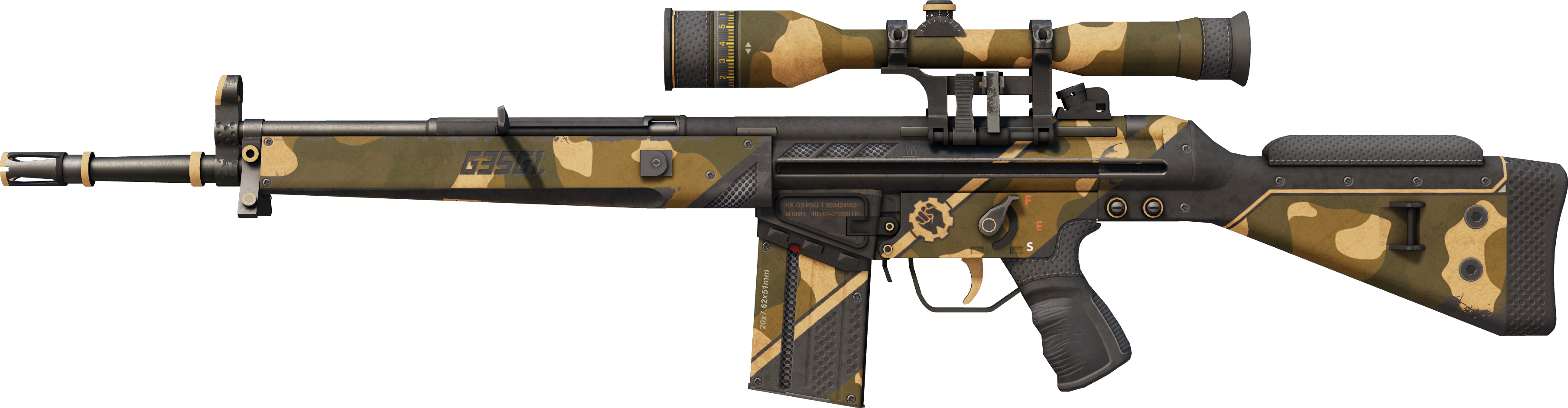 G3SG1 | Black Sand (Well-Worn)