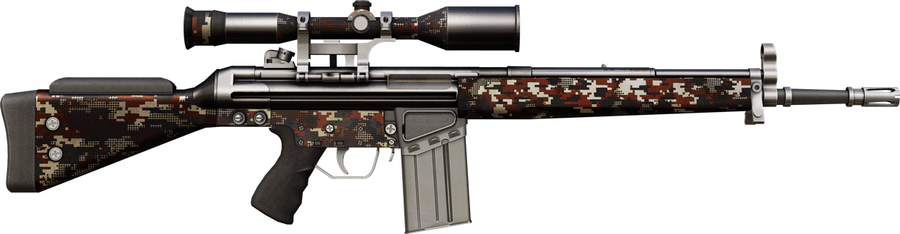 Preview image 2 of G3SG1 | Digital Mesh (Battle-Scarred)