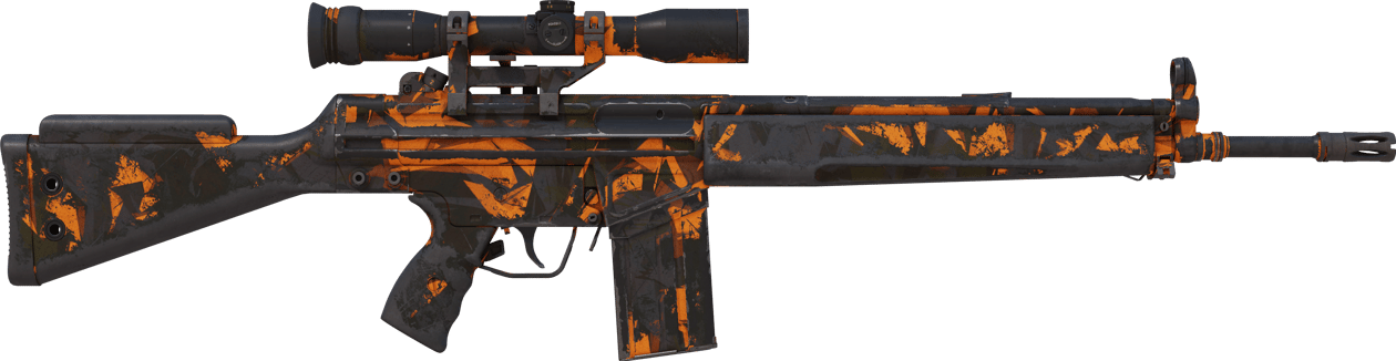 Preview image 2 of G3SG1 | Impact orangé (Marquée par les combats)