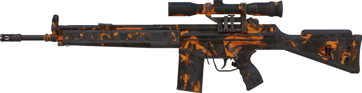 Preview image 1 of G3SG1 | Impact orangé (Marquée par les combats)