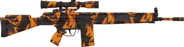 Preview image 2 of G3SG1 | Pomarańczowa kraksa (lekkie zużycie)