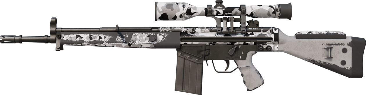 Preview image 1 of G3SG1 | Polar Camo (ถลอกปอกเปิกจากการรบ)