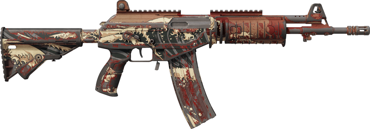 Preview image 2 of Galil AR | 緋紅海嘯 (重度磨損)