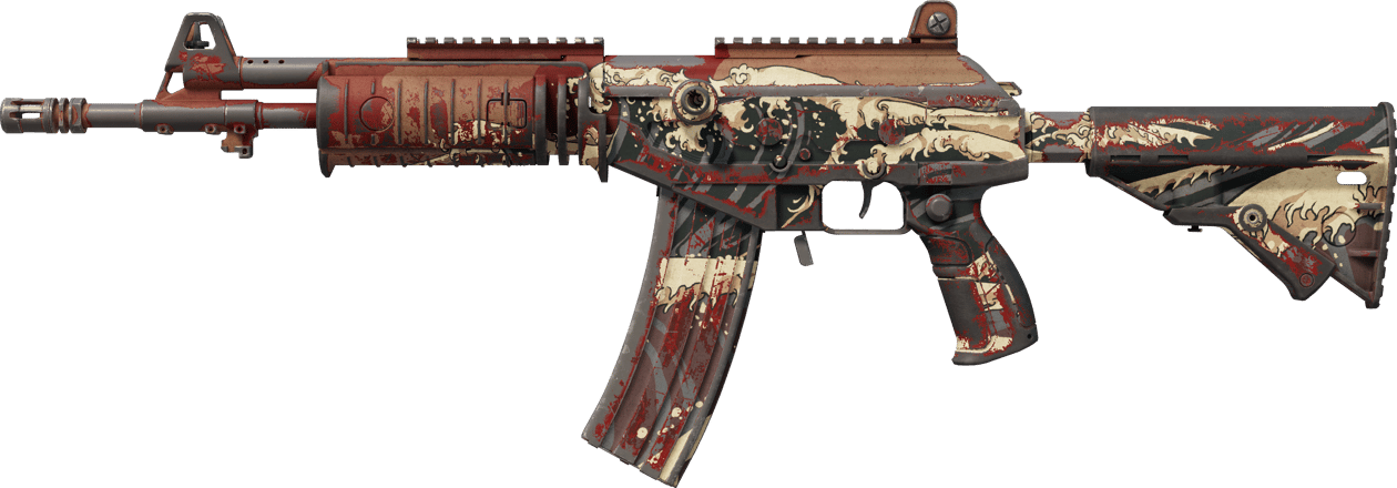 Preview image 1 of Galil AR | 緋紅海嘯 (重度磨損)