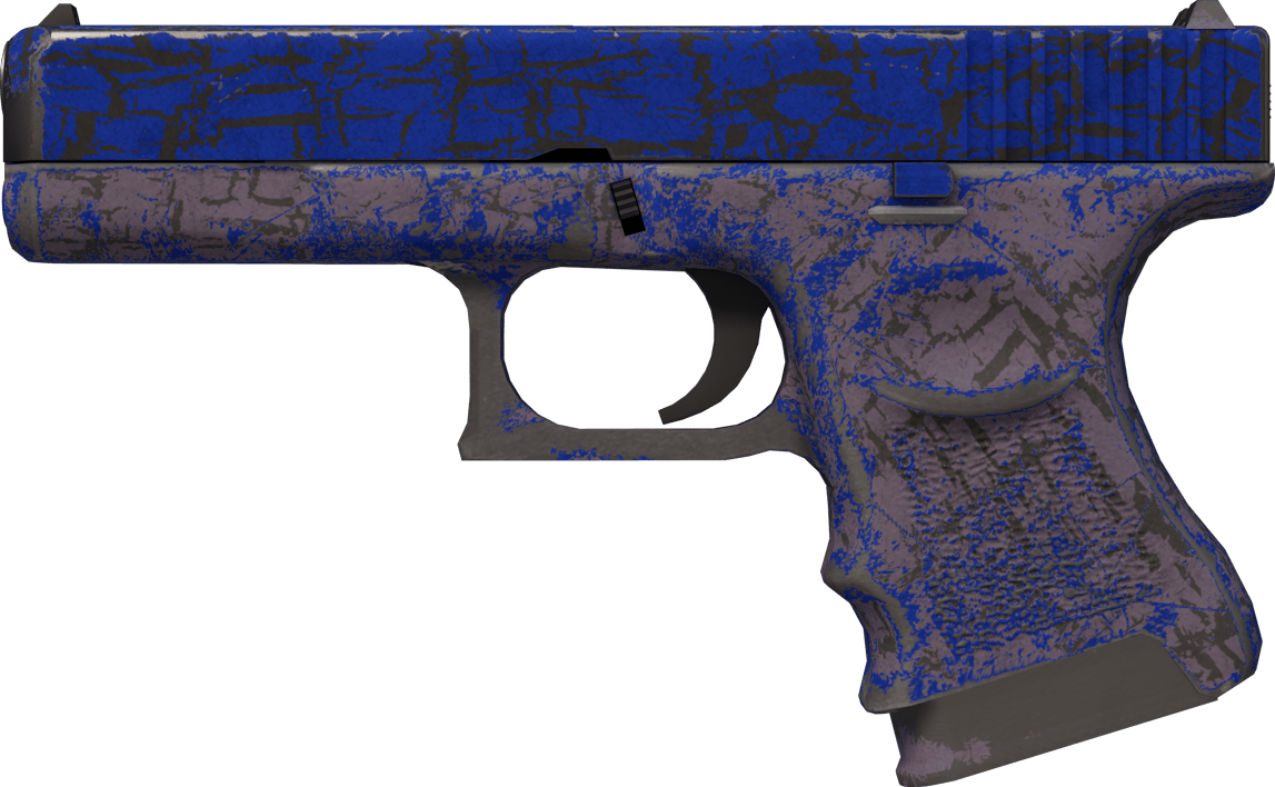 Preview image 1 of Glock-18 | Blue Fissure (Segnato dalle battaglie)