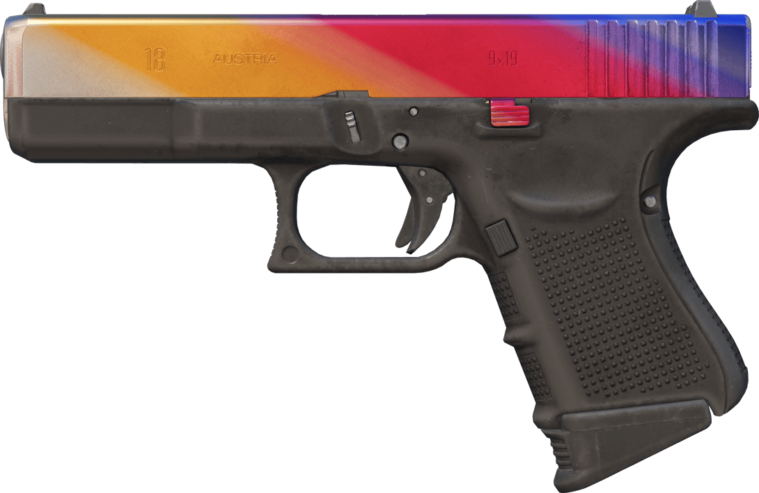 Preview image 1 of Glock-18 | 渐变之色 (略有磨损)