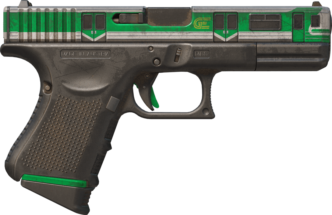 Preview image 2 of Glock-18 | Green Line (Well-Worn)