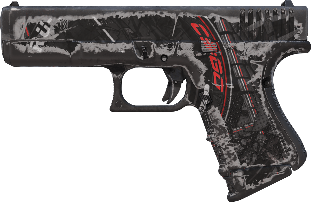 Preview image 1 of Glock-18 | Neumático rojo (Bastante desgastado)