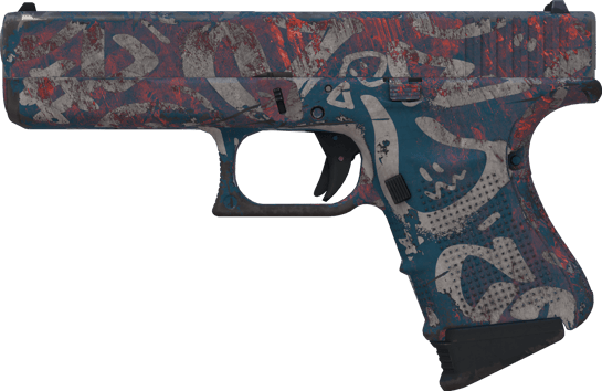 Glock-18 | 凫色涂鸦 (久经沙场)