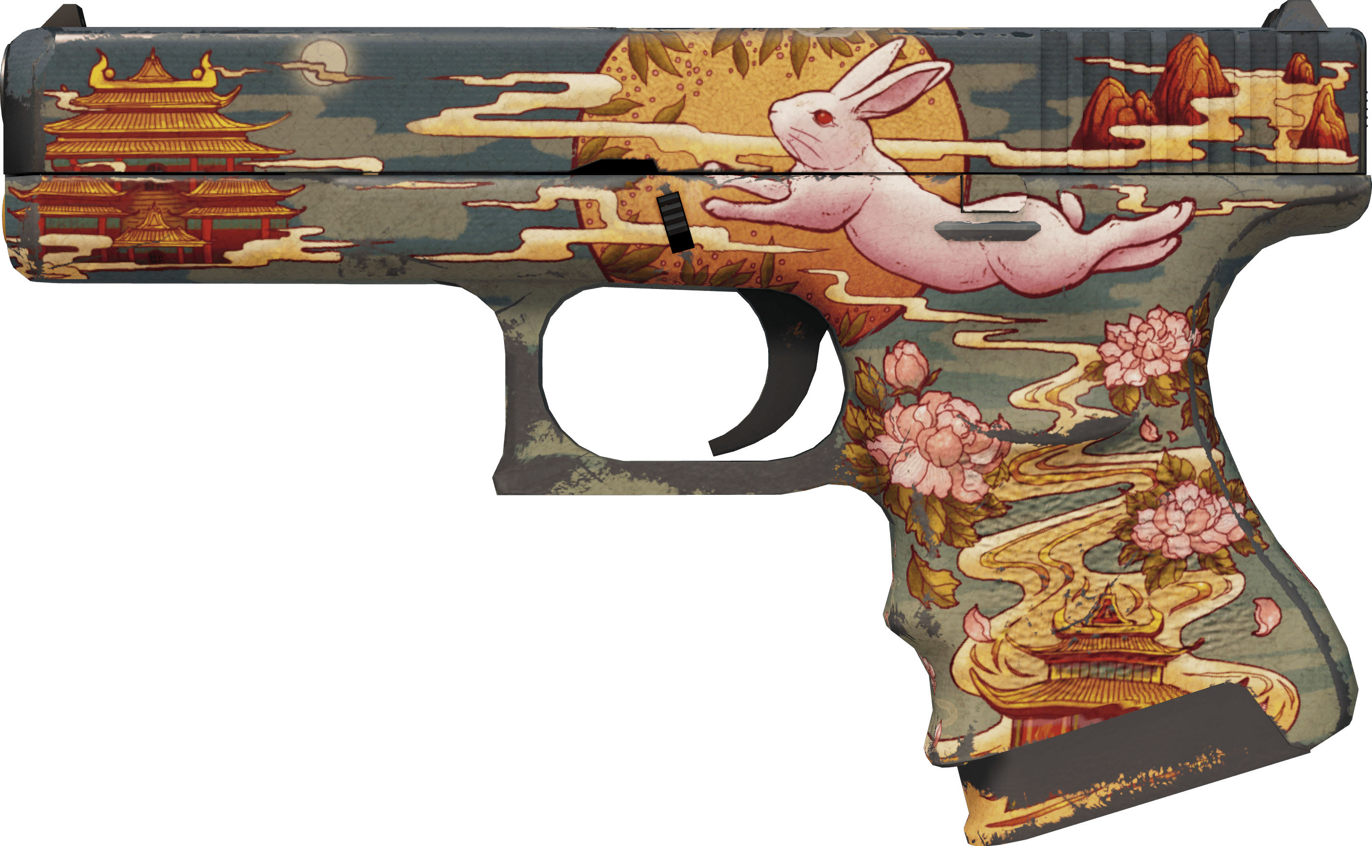 Preview image 1 of Glock-18 | Lapin lunaire (Marquée par les combats)
