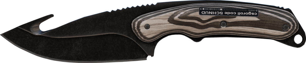 Preview image 2 of ★ Couteau à éviscérer | Noir stratifié (Très peu usée)