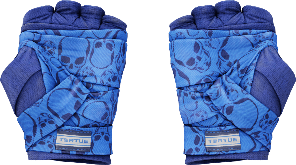 Preview image 2 of ★ Hand Wraps | Cobalt Skulls (Field-Tested)