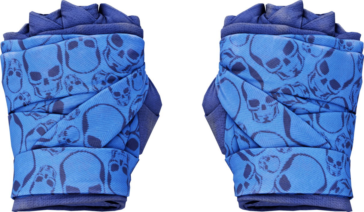 Preview image 1 of ★ Hand Wraps | Cobalt Skulls (Field-Tested)
