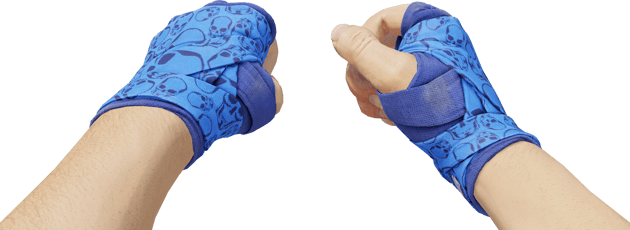 Preview image 3 of ★ Fasce per le mani | Cobalt Skulls (Usura minima)