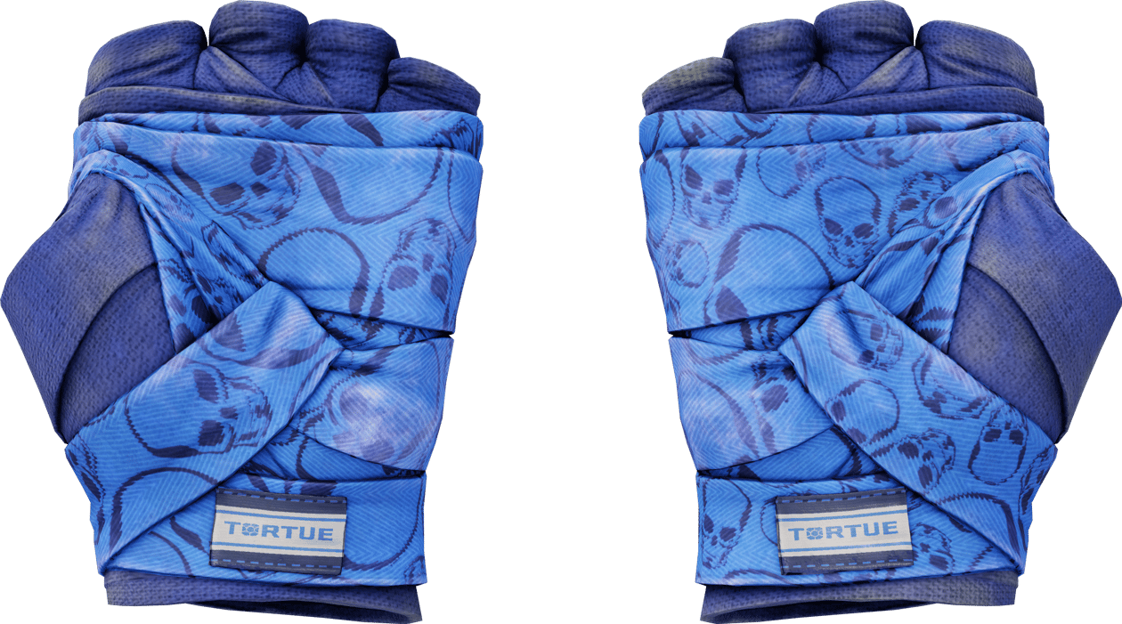 Preview image 2 of ★ Faixas de Mão | Cobalt Skulls (Com Muito Uso)