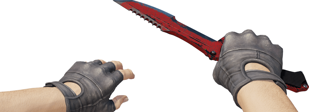 Preview image 4 of ★ Faca Huntsman | Crimson Web (Com Muito Uso)