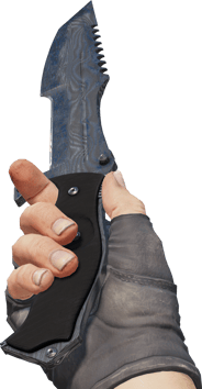 Preview image 3 of ★ Huntsman ナイフ | Damascus Steel (戦いで傷ついた)