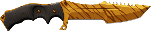 ★ Jagdmesser | Tigerzahn (Minimale Gebrauchsspuren)