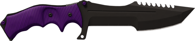 ★ Faca Huntsman | Ultraviolet (Com Pouco Uso)