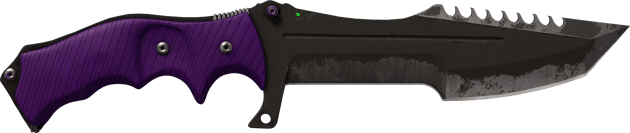 ★ Faca Huntsman | Ultraviolet (Com Muito Uso)