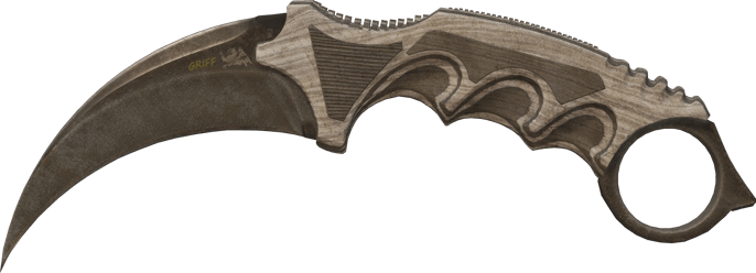★ Karambit | Black Laminate (Battle-Scarred)