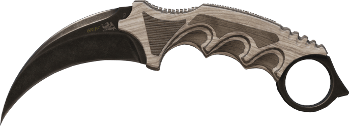 ★ Karambit | Black Laminate (Consumato)