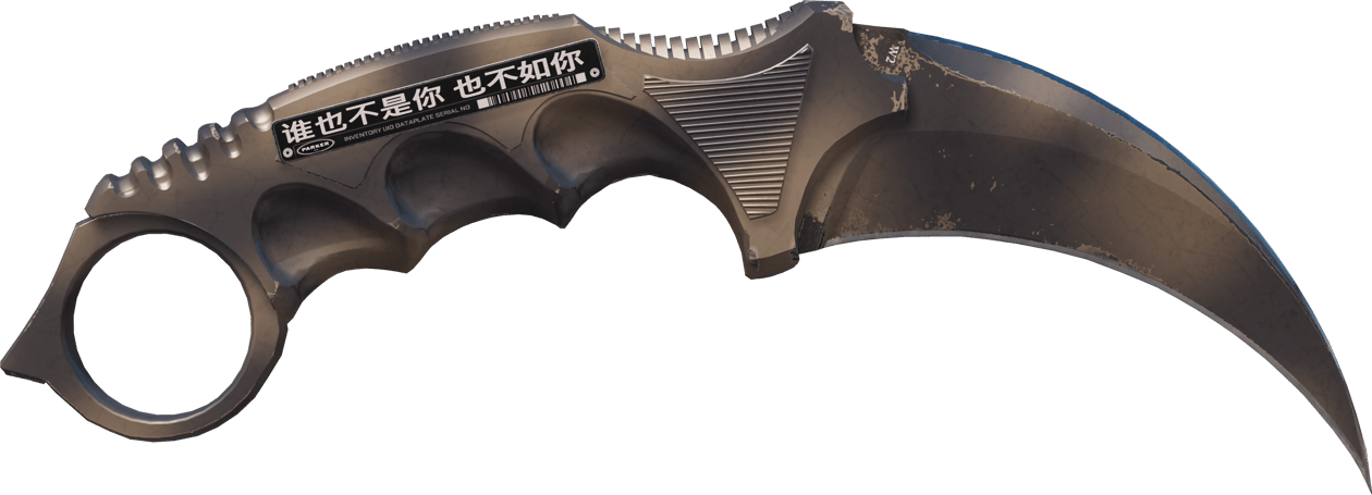 Preview image 2 of ★ Karambit | Popiół (lekkie zużycie)