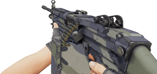 Preview image 3 of M249 | Camuflaje de salvia (Algo desgastado)