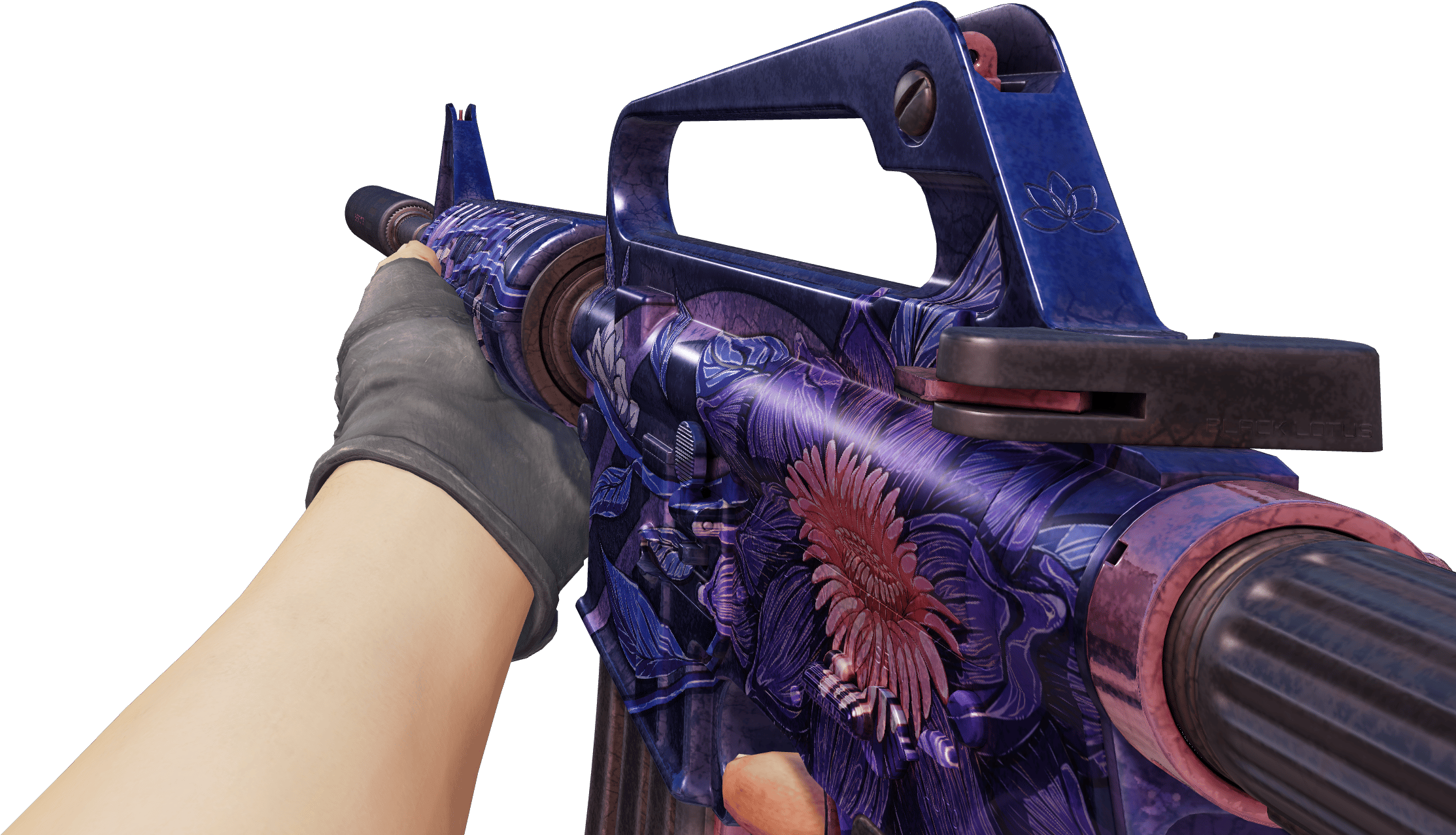 M4A1-S | Black Lotus (戦いで傷ついた) - Skins Wiki