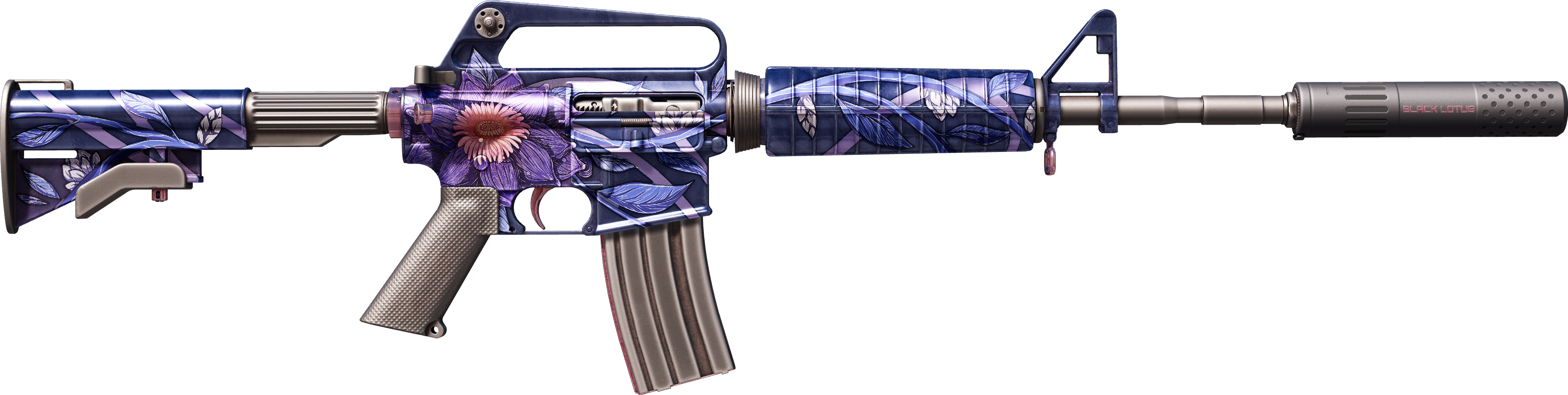 Preview image 2 of M4A1-S | Lotus noir (Testée sur le terrain)