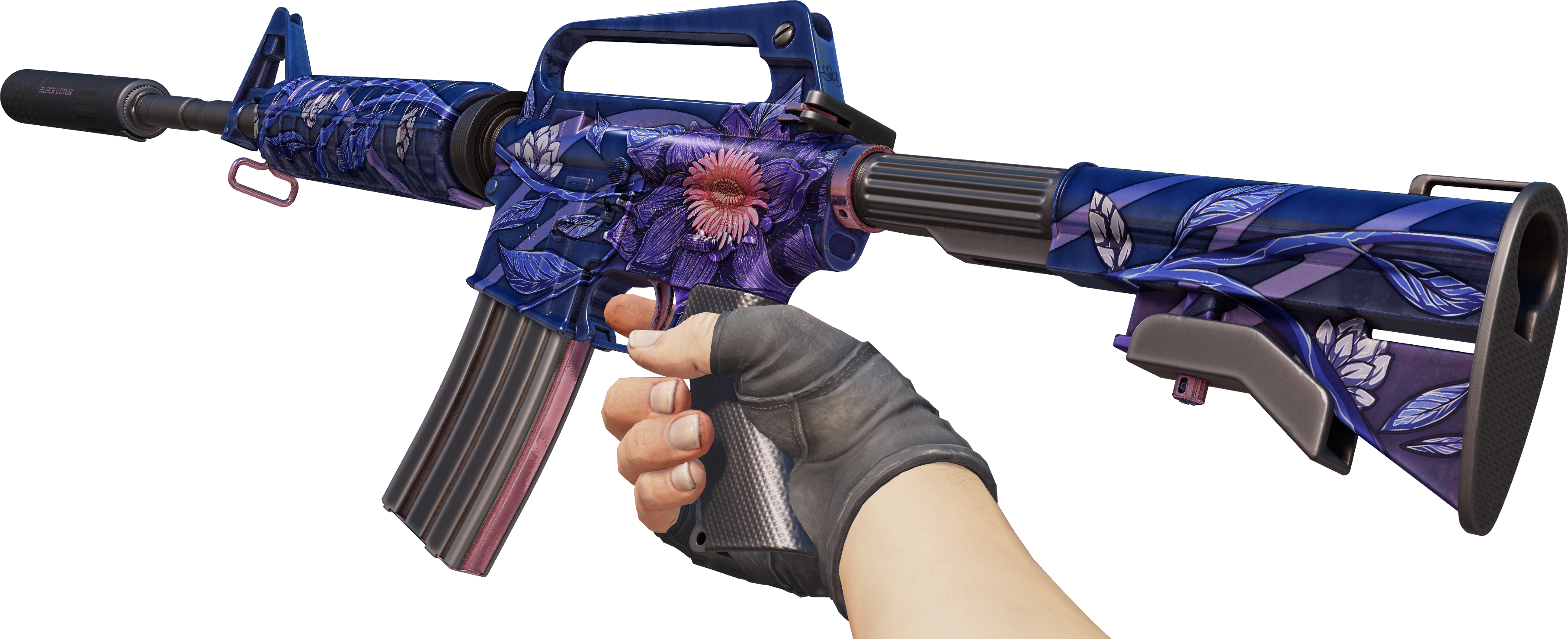 Preview image 3 of M4A1-S | Lotus noir (Testée sur le terrain)