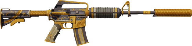 Preview image 2 of M4A1-S | 金黃盤繞 (戰痕累累)