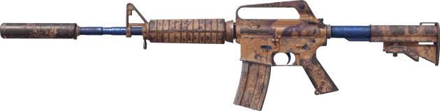 M4A1-S | Wash me plz (戦いで傷ついた)