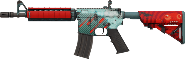 M4A4 | 弹雨 (略有磨损)