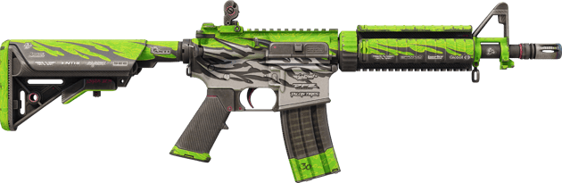 Preview image 2 of M4A4 | Full Throttle (Well-Worn)