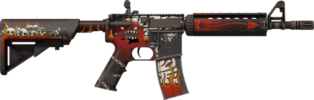 Preview image 2 of M4A4 | Hellfire (Field-Tested)