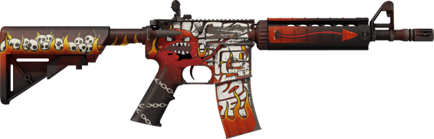 Preview image 2 of M4A4 | Hellfire (MW - Trầy ít)