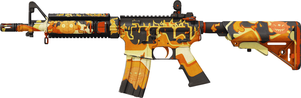 Preview image 1 of M4A4 | Hellish (มีรอยถลอกอย่างมาก)