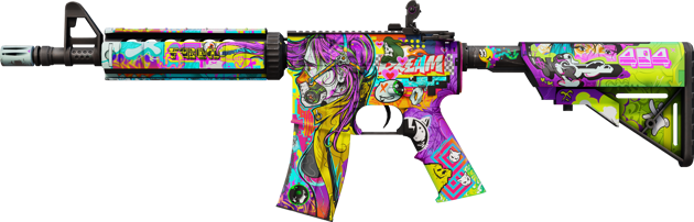 M4A4 | In Living Color (มีรอยถลอกเล็กน้อย)